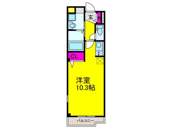 ハッピ－ライフの物件間取画像